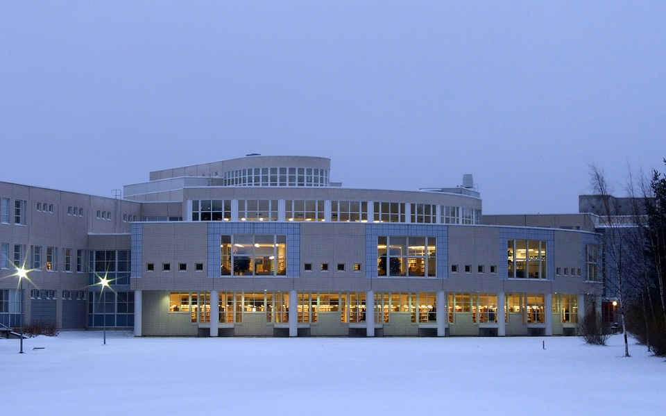 Oulu University Pegasus Library in Linnanmaa, Finland