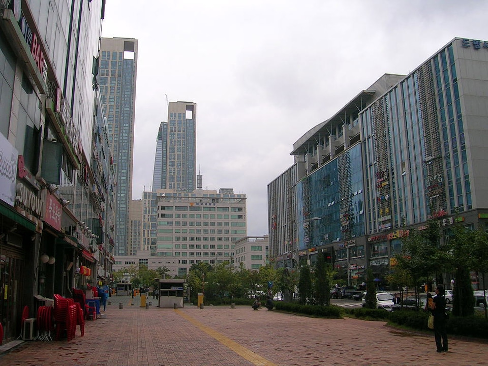 City buildings in Incheon, South Korea