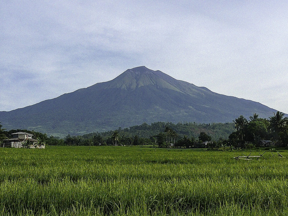 Mount Canlaon landscape in the Philippines