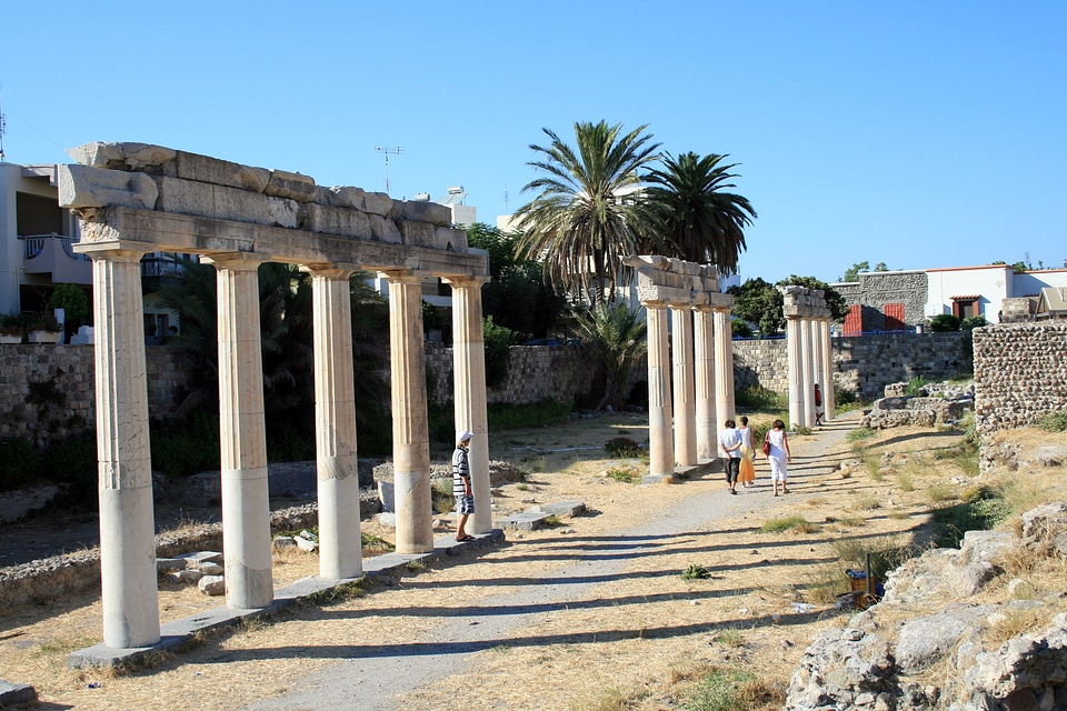 Ruins of the Ancient Gymnasion in Kos, Greece