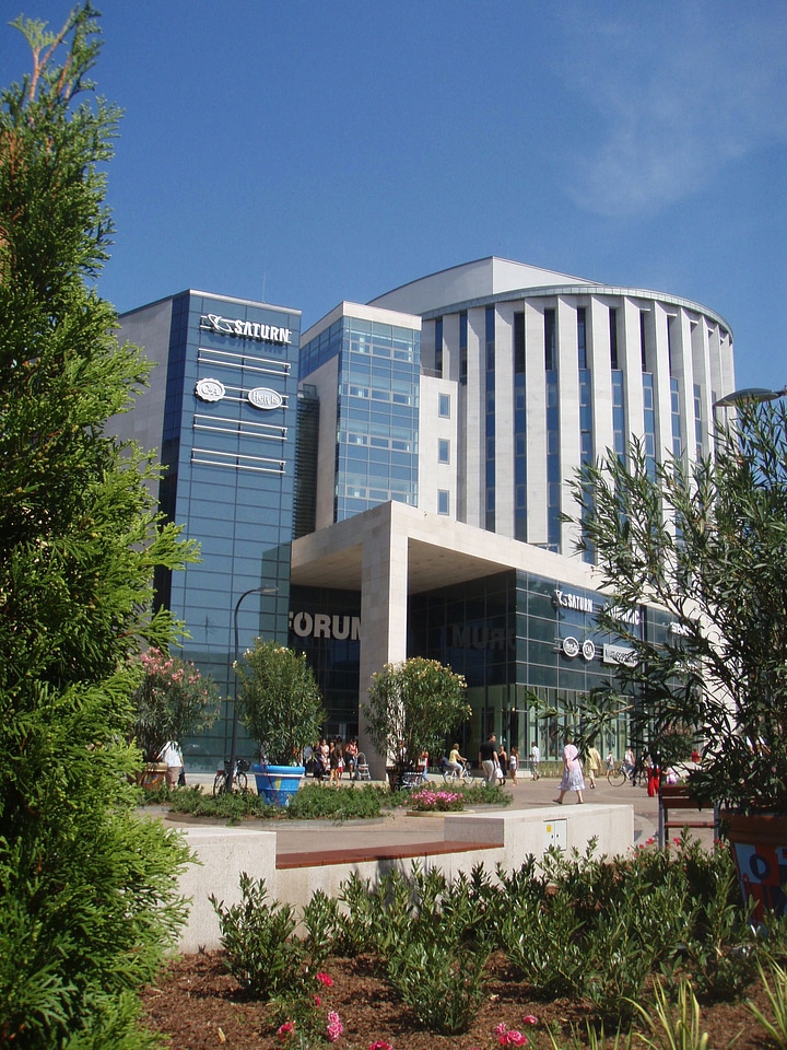 Forum Debrecen buildings in Hungary