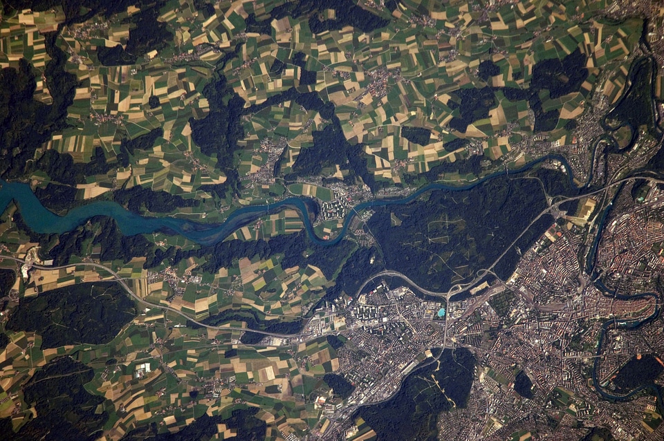 View of Bern of the ISS in Switzerland