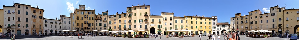 Piazza Anfiteatro in Lucca, Italy photo
