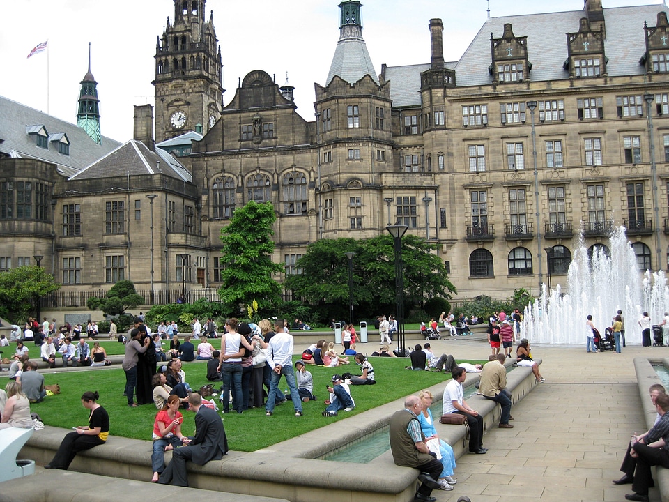 Sheffield Town Hall in England