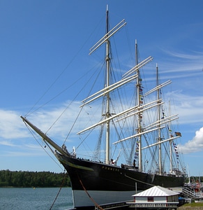 Pommern Docked in Mariehamn Harbor, Finland
