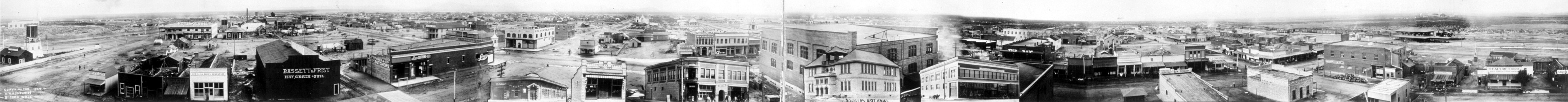 Panoramic view in 1904 in Douglas, Arizona