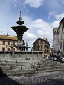 The Fontana Grande in eponymous square in Viterbo, Italy