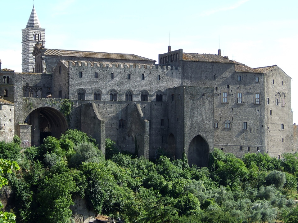 The Palace of the Popes in Viterbo, Italy