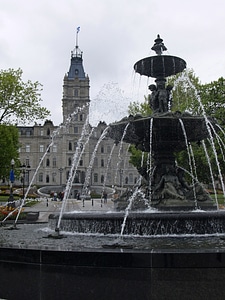 Fountains of Water in Quebec City, Canada
