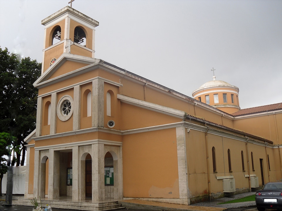 The church of Borgo Sabotino in Latina, Italy