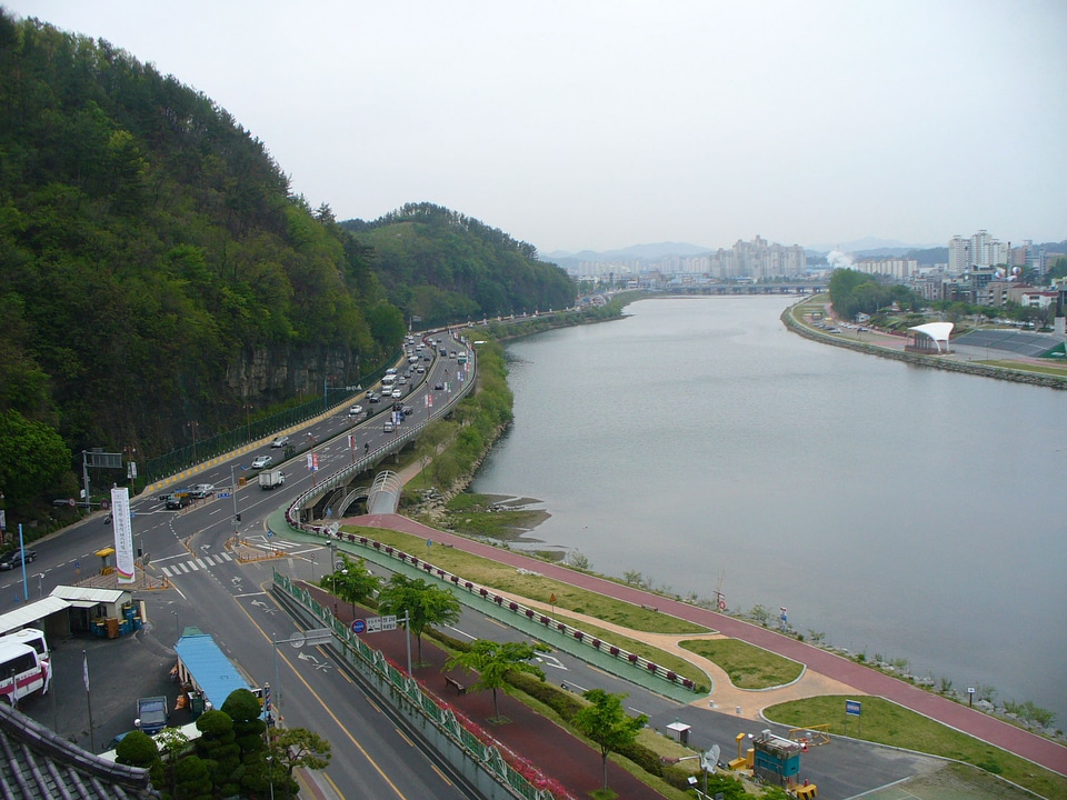 Jinju and the Nam River in South Korea