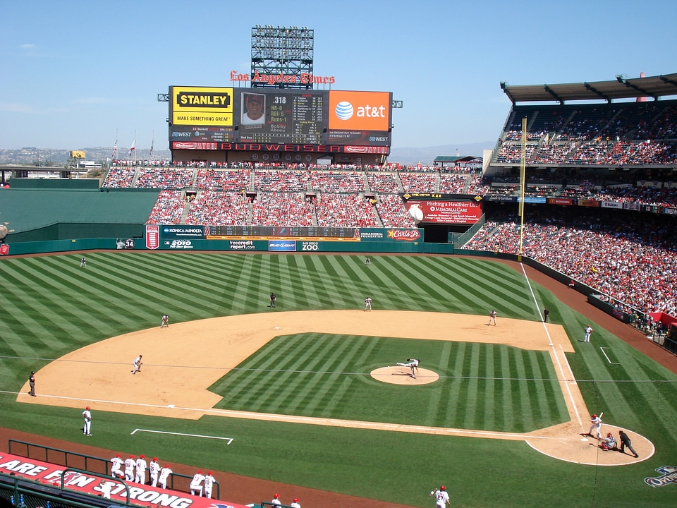 Angel's Stadium Baseball Diamond in Bakersfield, California