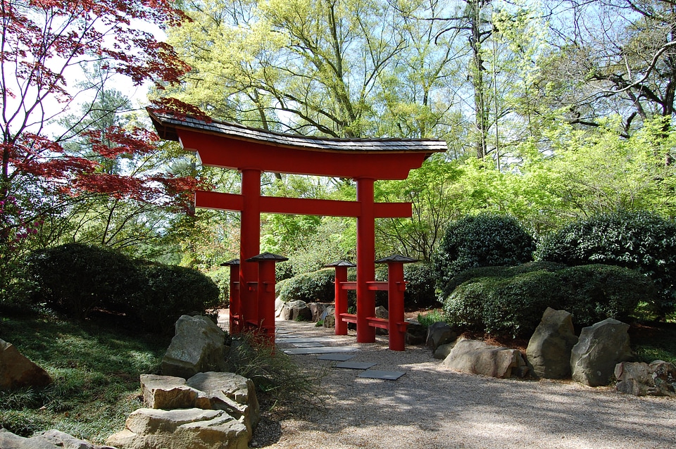Torri Gate to Heaven in the garden in Birmingham, Alabama