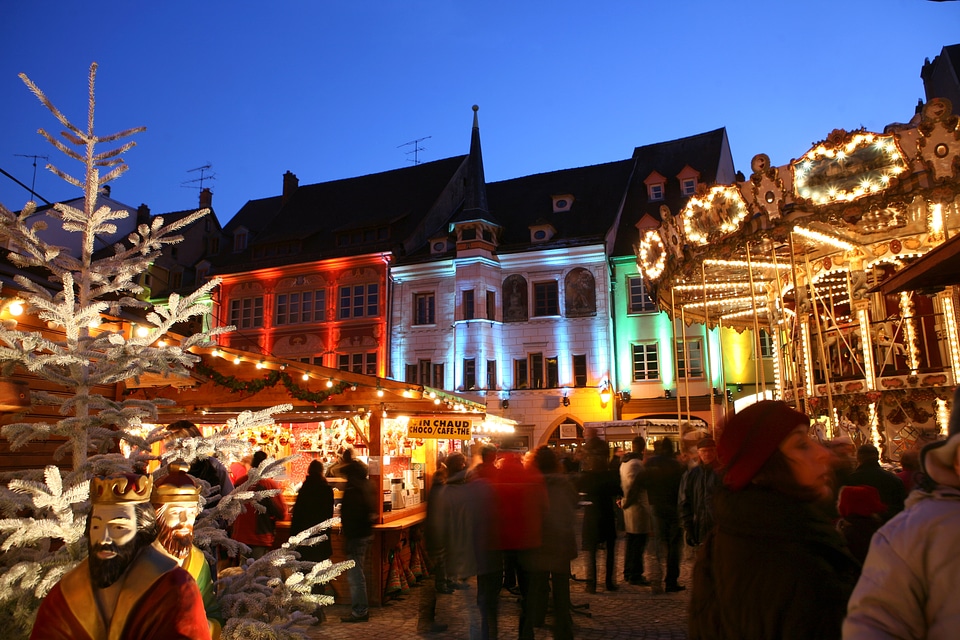 Christmas market in Mulhouse in France