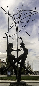 The Ballet Dancers statues in Kavaklıdere in Ankara, Turkey photo