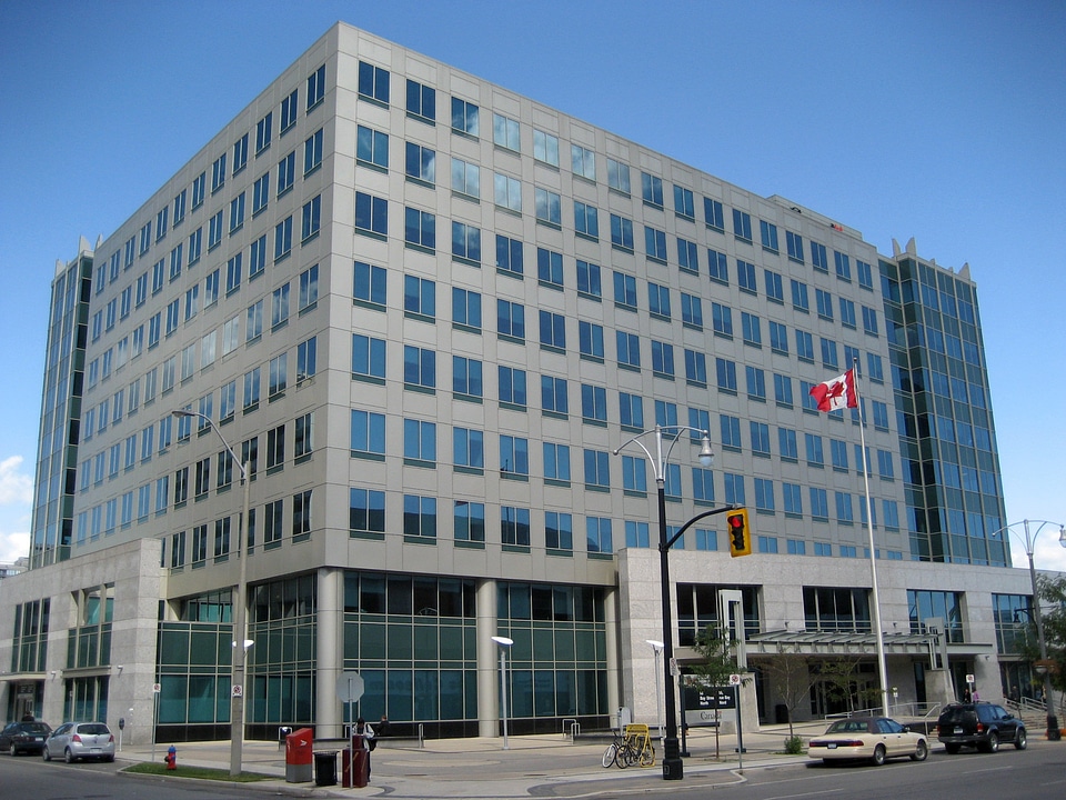 Bay Street Federal Building in Hamilton, Ontario, Canada
