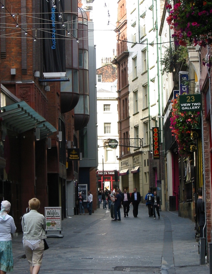 Mathew Street in Liverpool, England photo