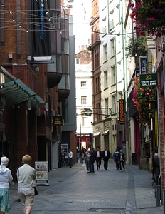 Mathew Street in Liverpool, England photo