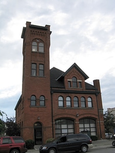 Old Perry Street Fire Hall in Woodstock, Ontario, Canada photo