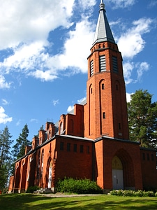 Church of Saari in Parikkala, Finland photo