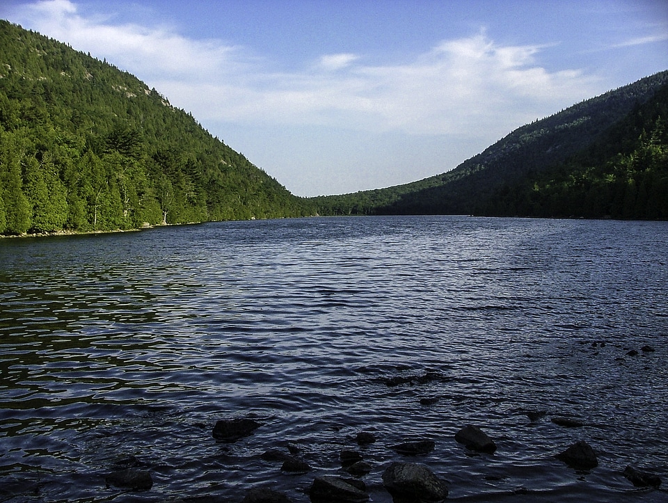 Landscape at Bubble Pond in Acadia National Park, Maine