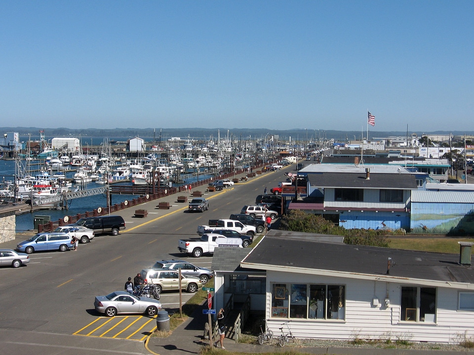 Marina district of Westport, Washington