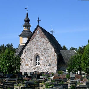 Kumlinge Church building in Finland photo
