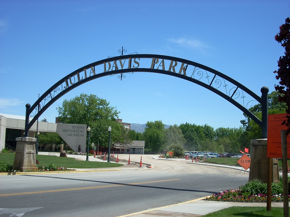 Julia Davis Park Sign in Boise, Idaho