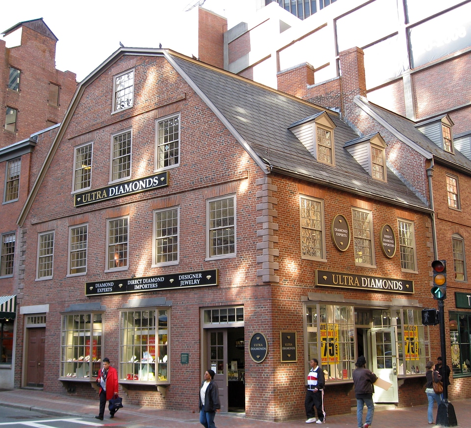 Old Corner Bookstore in Boston Massachusetts