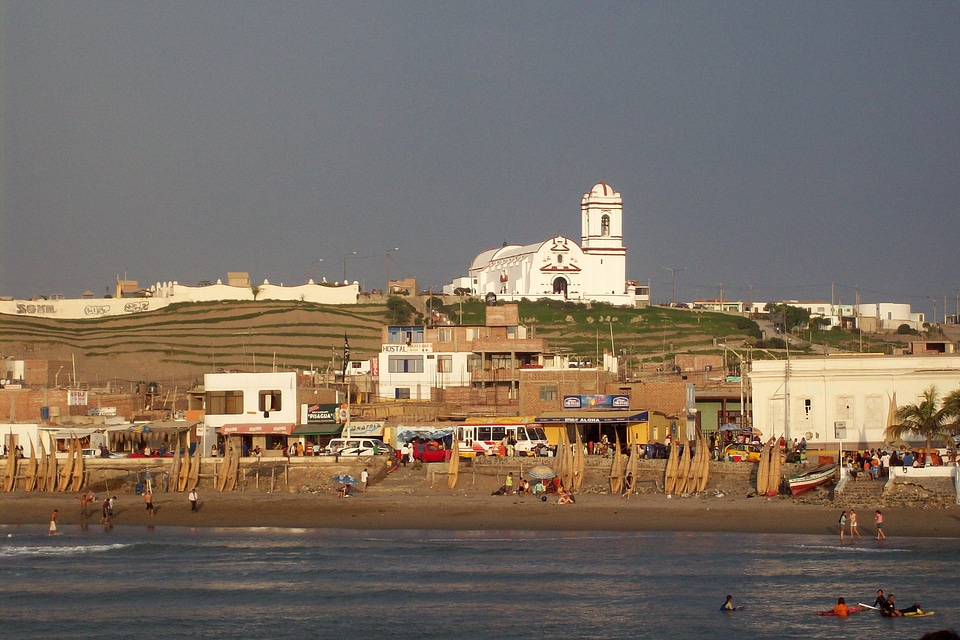 Huanchaco Beach in Trujilio, Peru