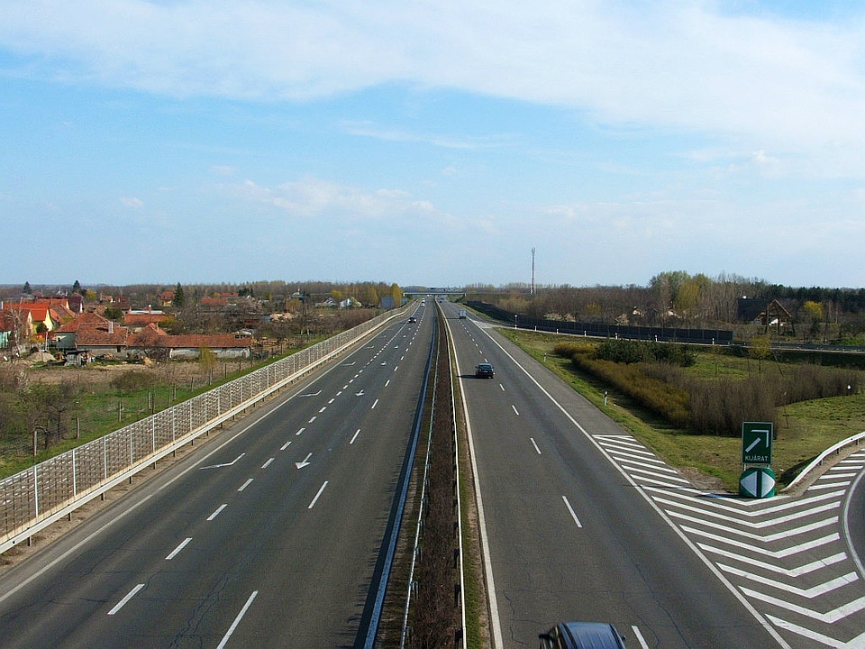 M5 motorway near Kecskemét in Hungary