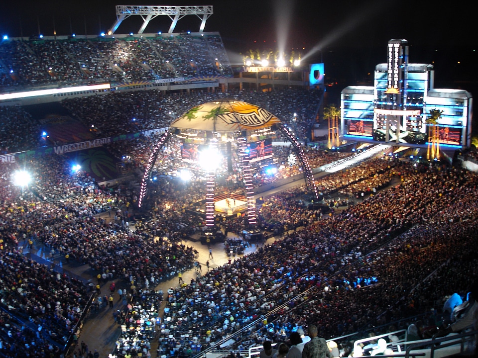 Camping World Stadium during WrestleMania XXIV in Orlando, Florida