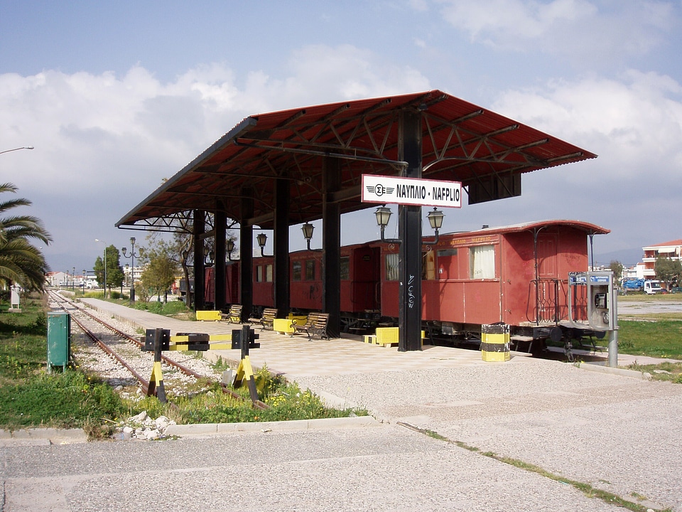 Nafplio train station in Greece