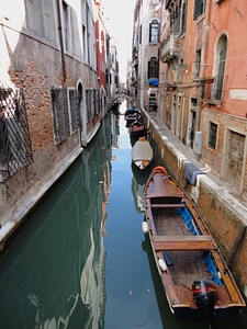 Water buildings gondolas photo