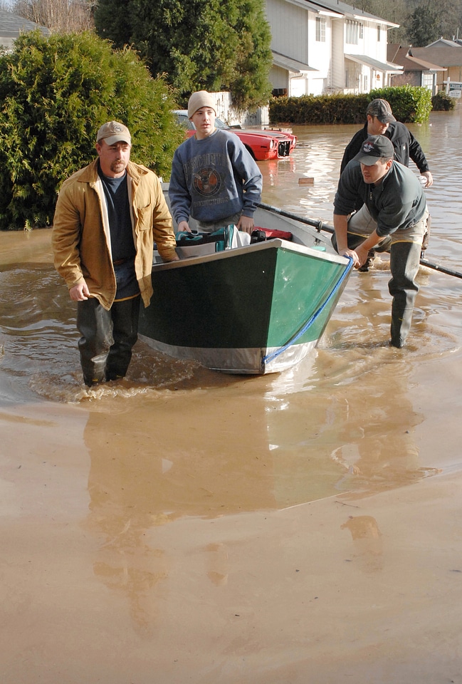 Vernonia during the 2007 flooding in Oregon
