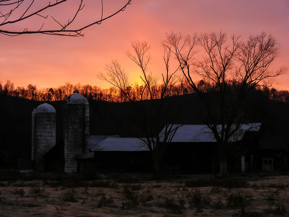 Sunset over the Farm in Kentucky