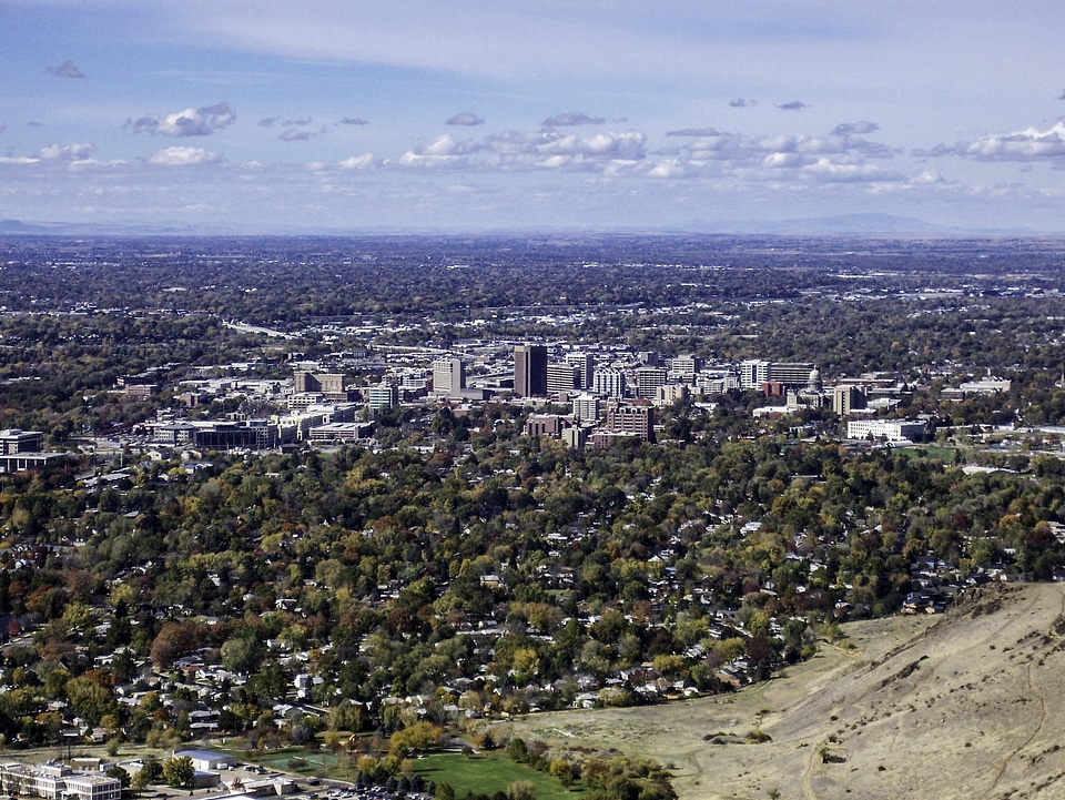 Bird's Eye View of Boise, Idaho in 2010