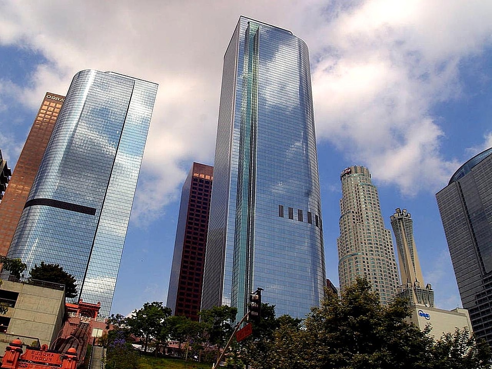 Modern skyscraper tower photo