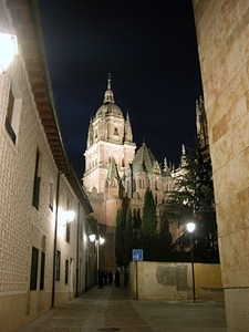 A street of the old city of Salamanca in Spain photo