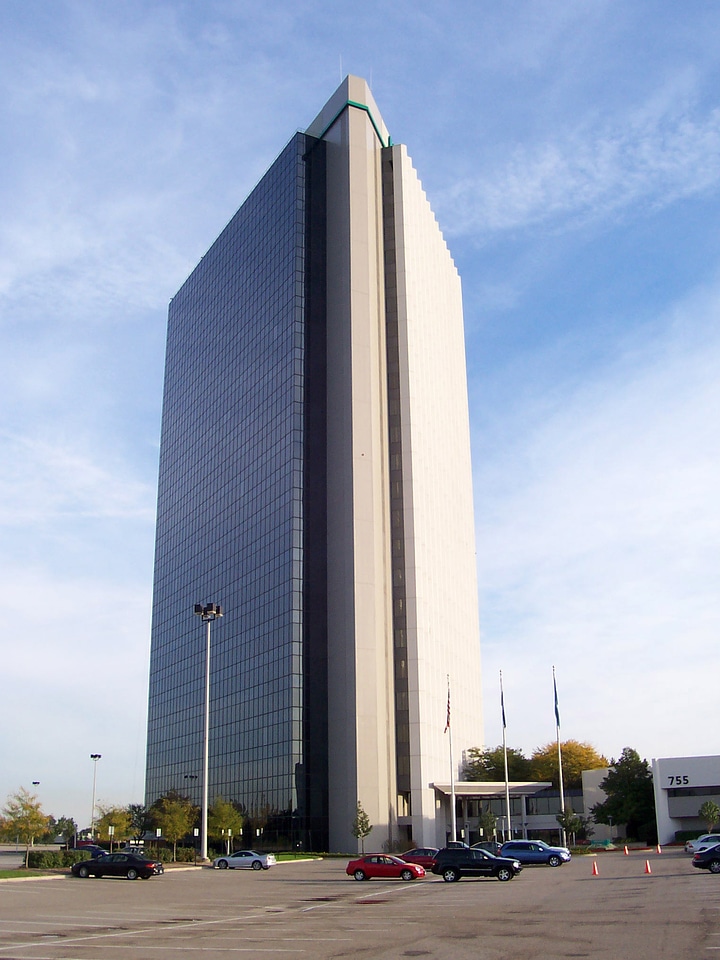 Top of Troy Building in Detroit, Michigan photo