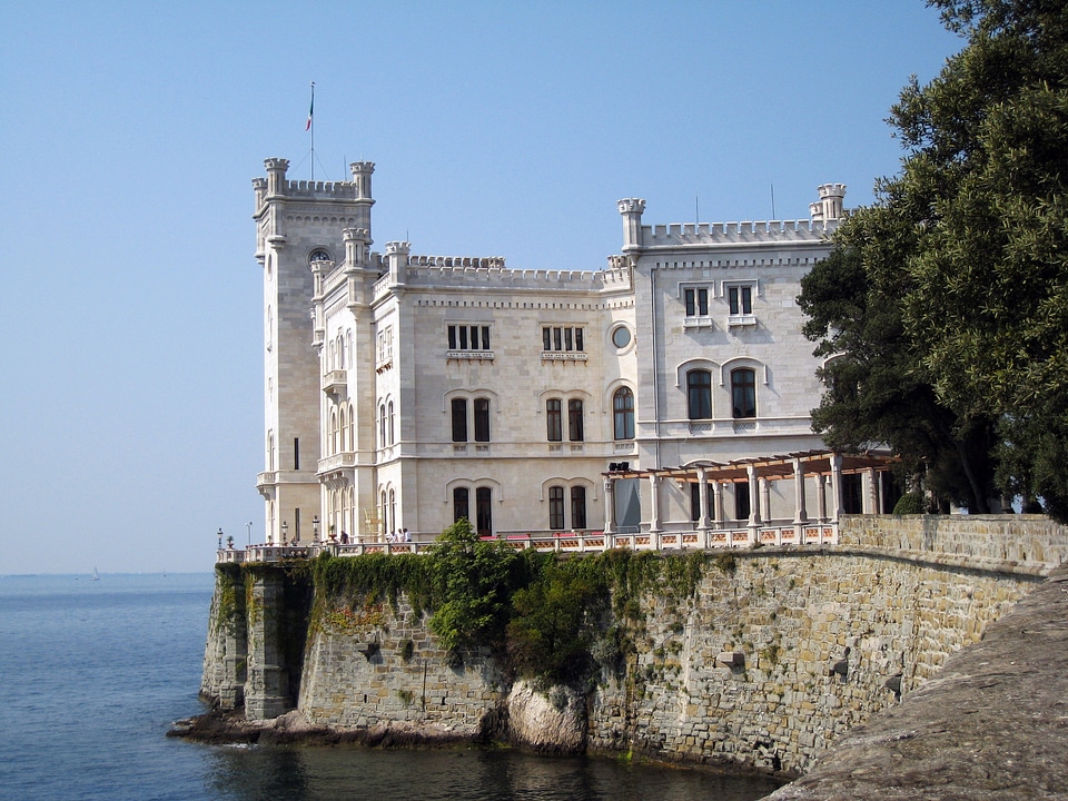 The Miramare Castle in Trieste, Italy