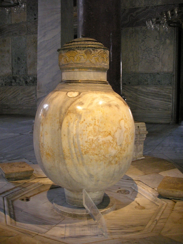 Lustration urn from Pergamon in Istanbul, Turkey