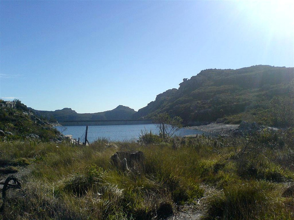 De Villers reservoir landscape in Cape Town, South Africa