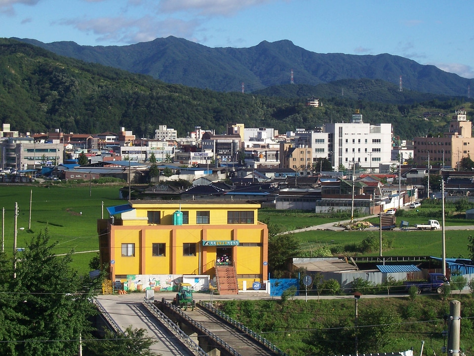 Namwon on a clear summer day in South Korea