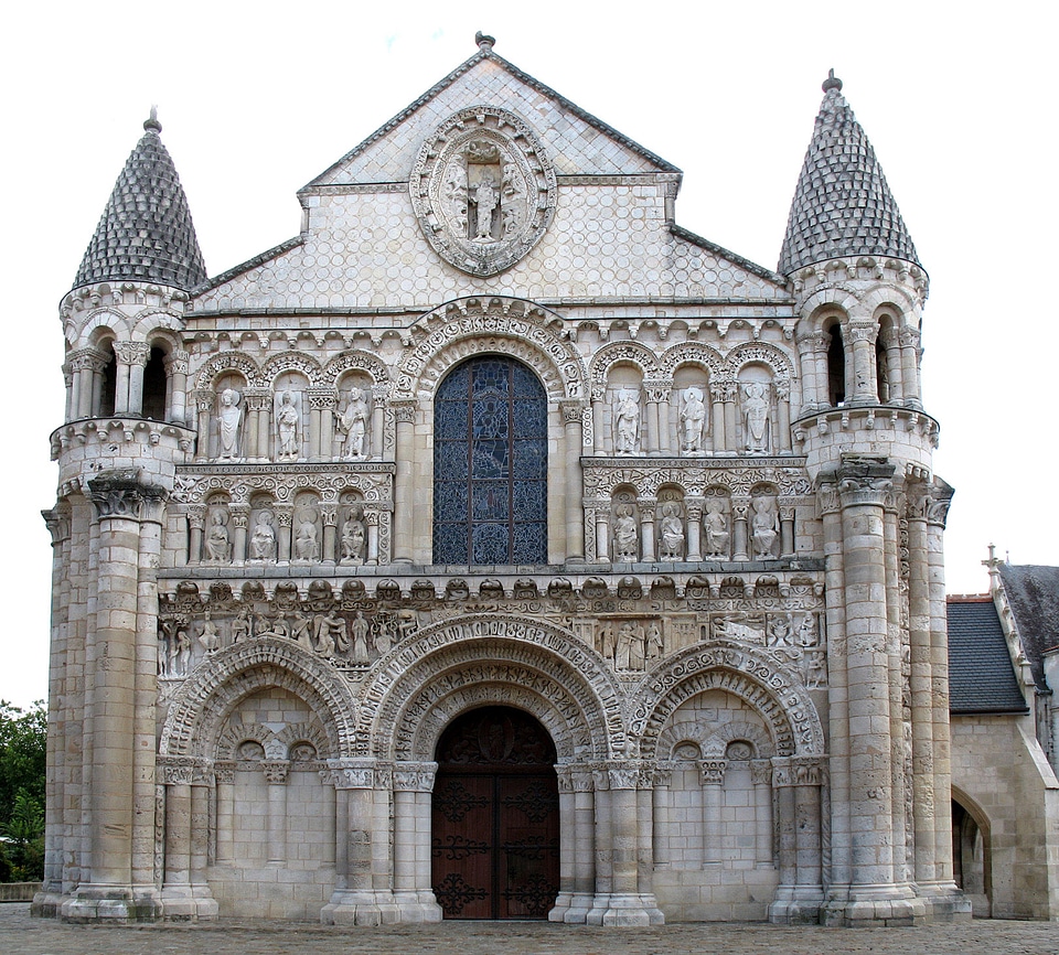 Church of Notre-Dame la Grande in Poitiers, France