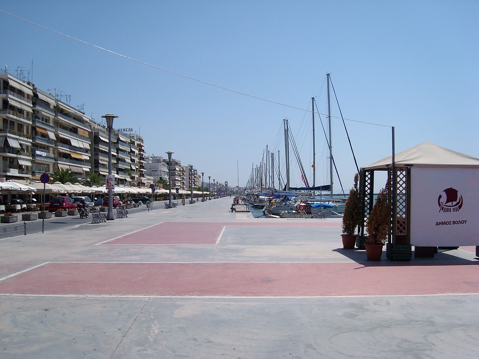 Volos' promenade in Greece