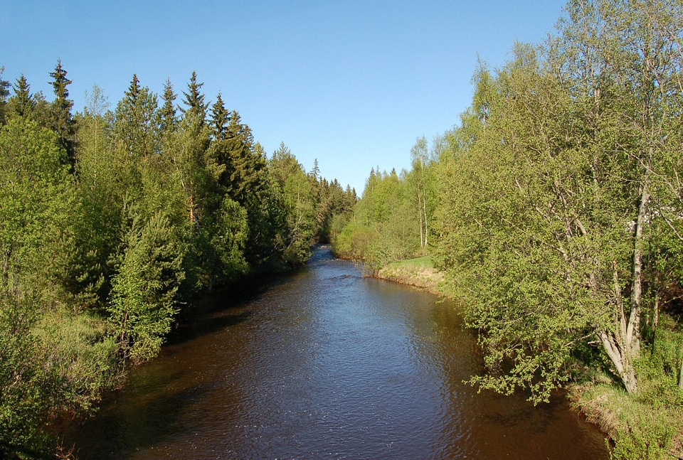 Kalimeenoja creek in Haukipudas, Finland
