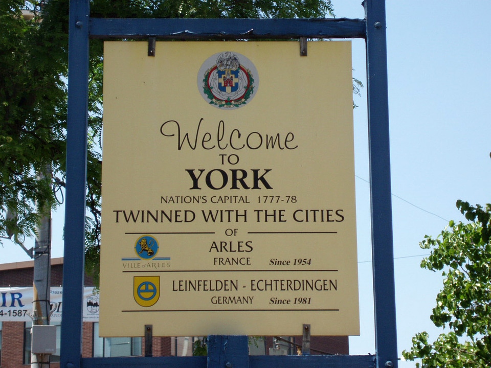 Welcome to York sign in Pennsylvania