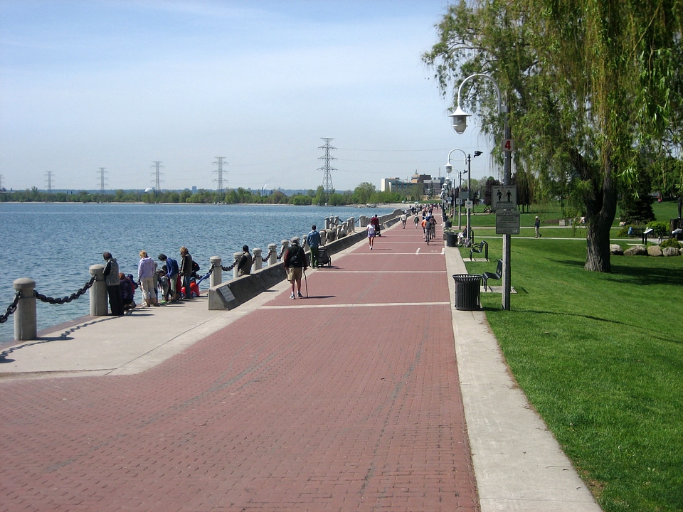 Spencer Smith Park on Burlington's waterfront in Ontario, Canada