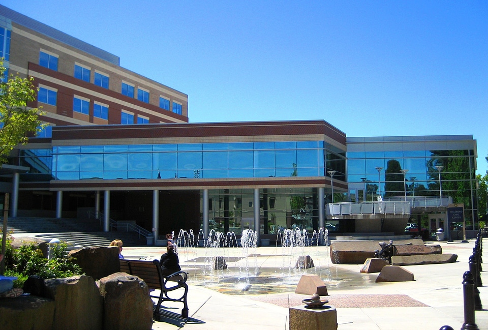Hillsboro's Civic Center and City Hall in Oregon